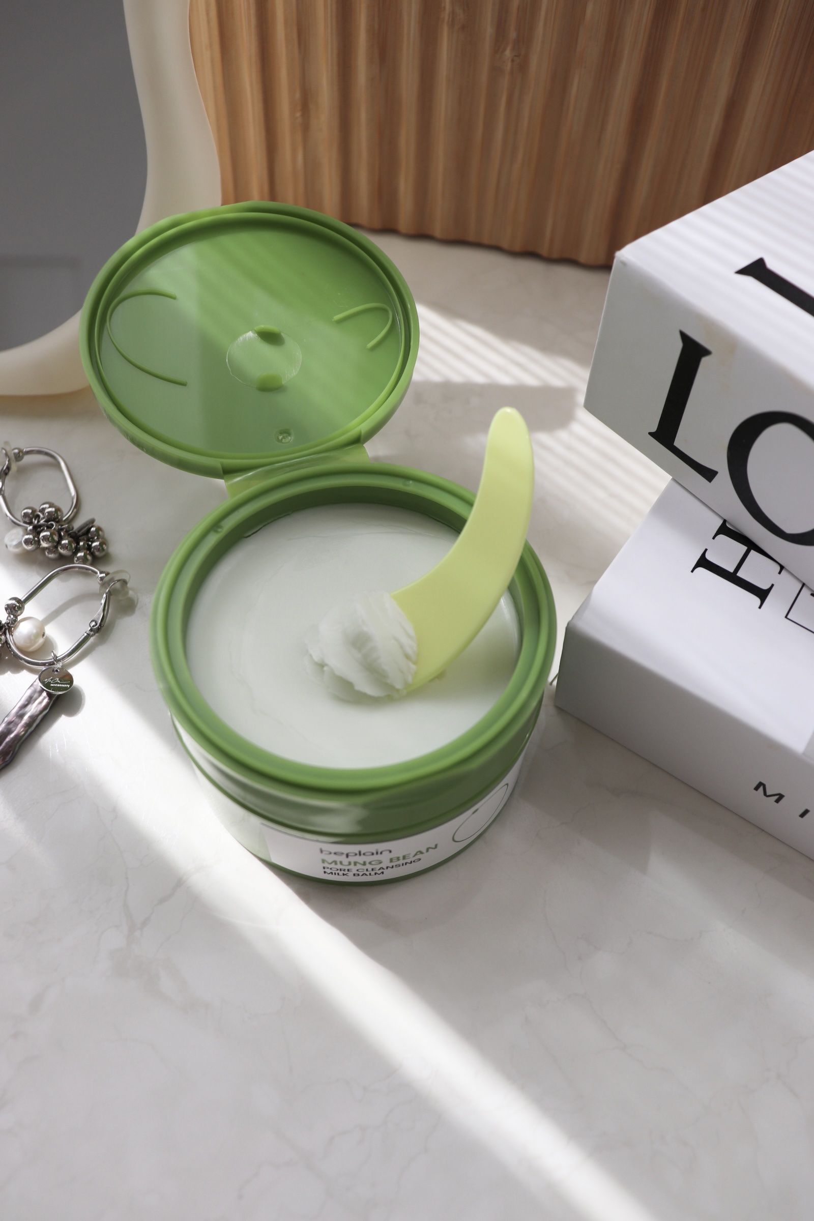 緑豆毛穴クレンジングミルクバーム/beplain/クレンジングバームを使ったクチコミ（2枚目）