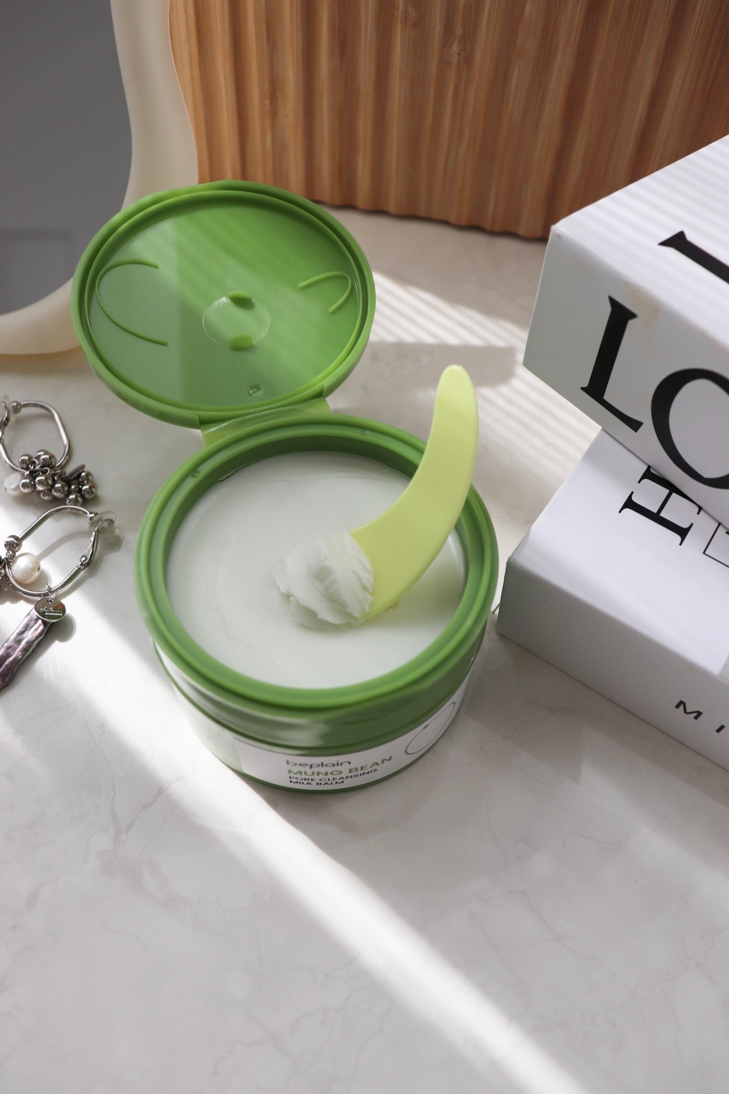 緑豆毛穴クレンジングミルクバーム/beplain/クレンジングバームを使ったクチコミ(2枚目)