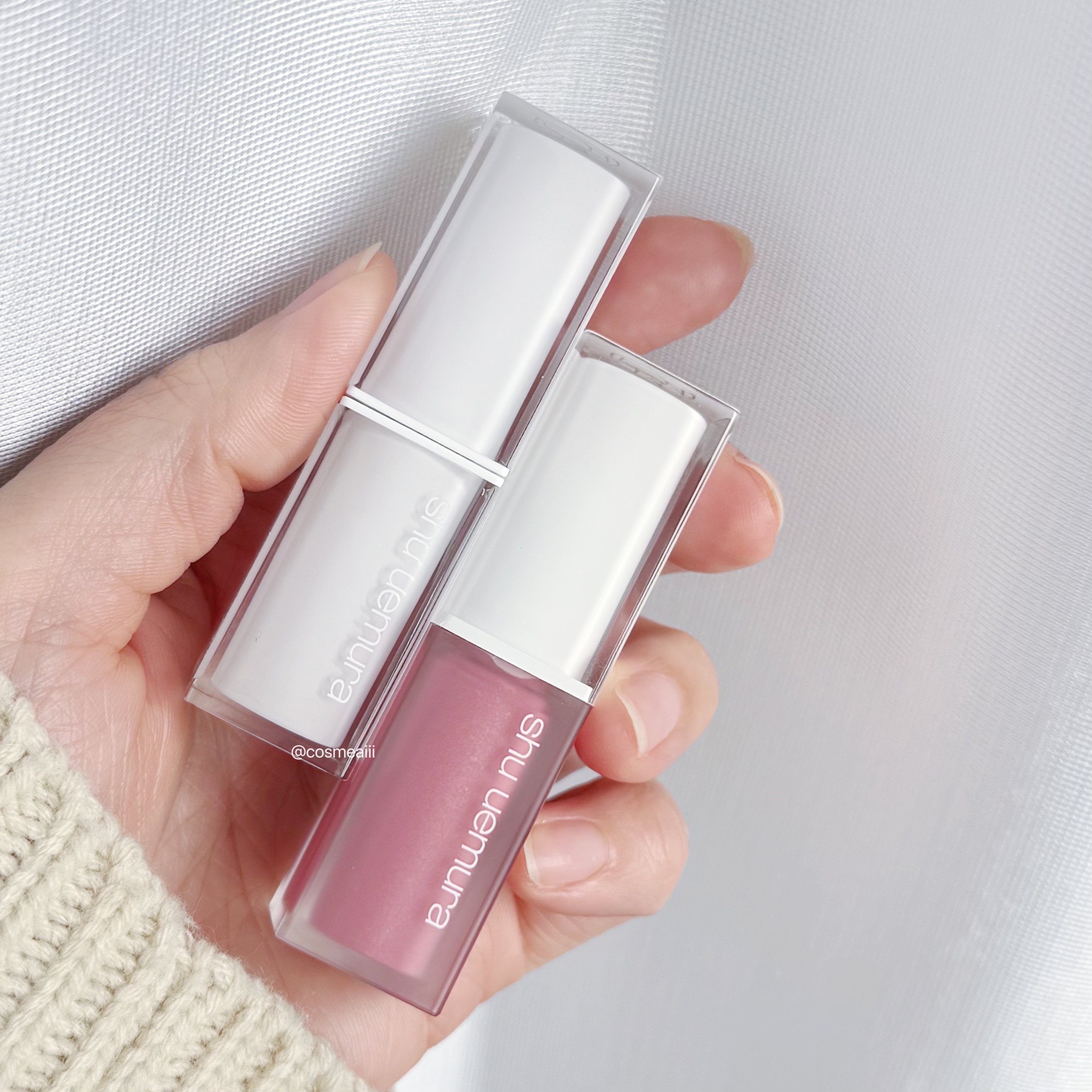 キヌケアグローアップ グリーム/shu uemura/口紅を使ったクチコミ（2枚目）