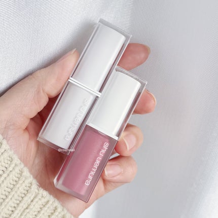 キヌケアグローアップ グリーム/shu uemura/口紅を使ったクチコミ(2枚目)