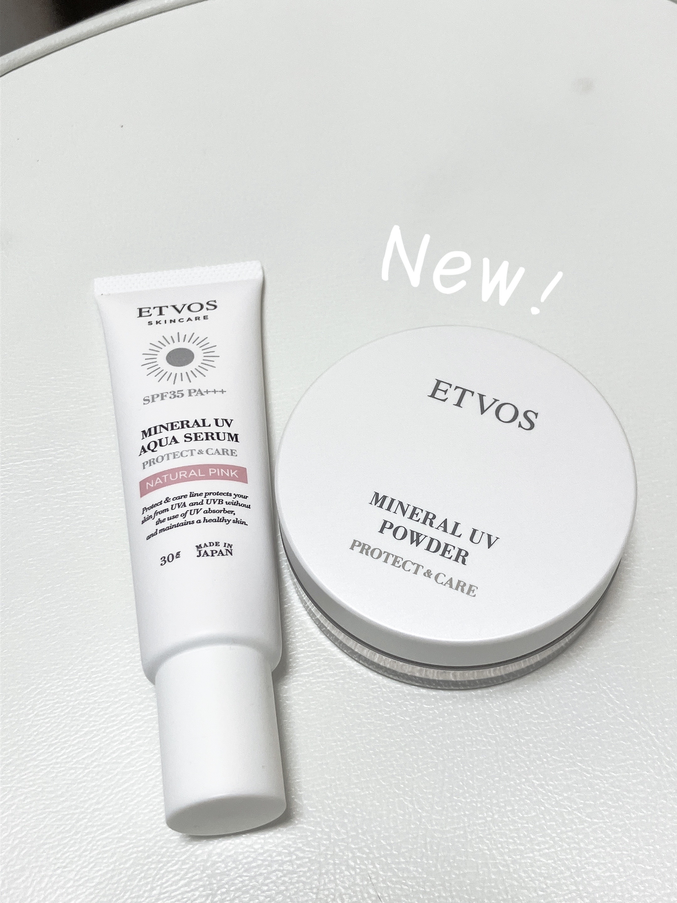 ミネラルUVアクアセラム ナチュラルピンク/エトヴォス/美容液を使ったクチコミ（1枚目）