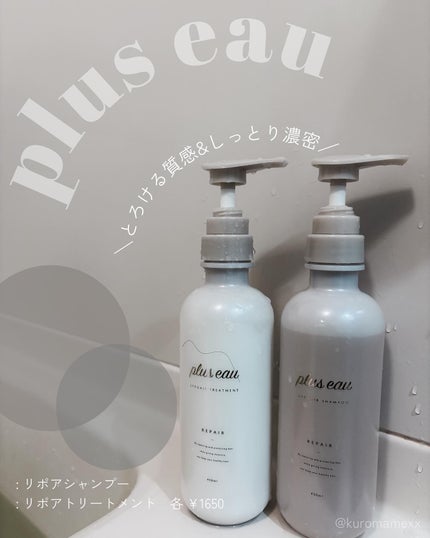 リポアシャンプー/リポアトリートメント/plus eau/市販シャンプーを使ったクチコミ(1枚目)