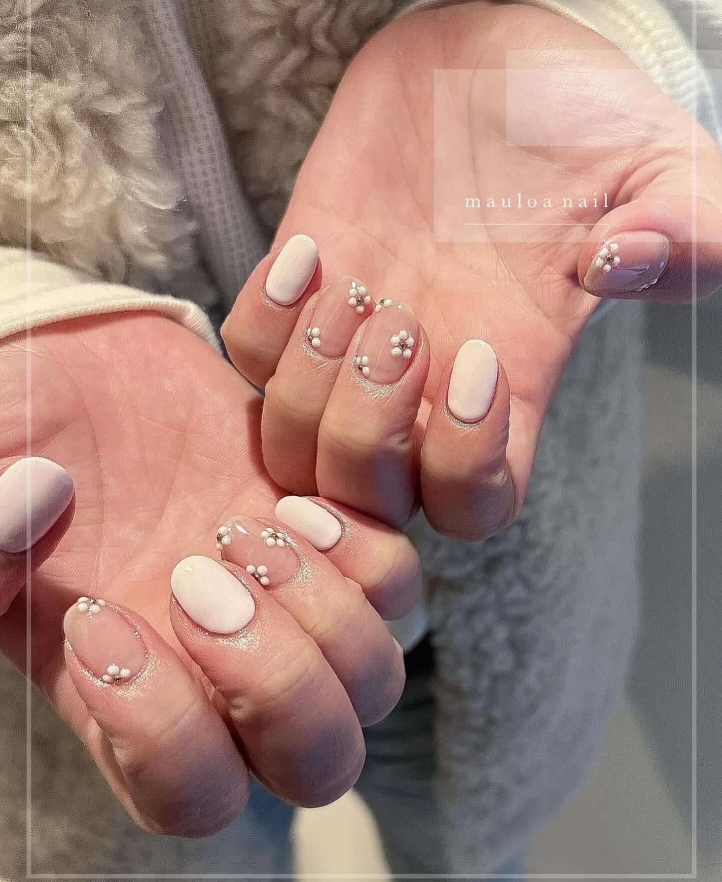 mauloa_nail on LIPS 「・🌼🌼🌼・ネイルやり方動画fantistにて多数更新してます☺..」(1枚目)