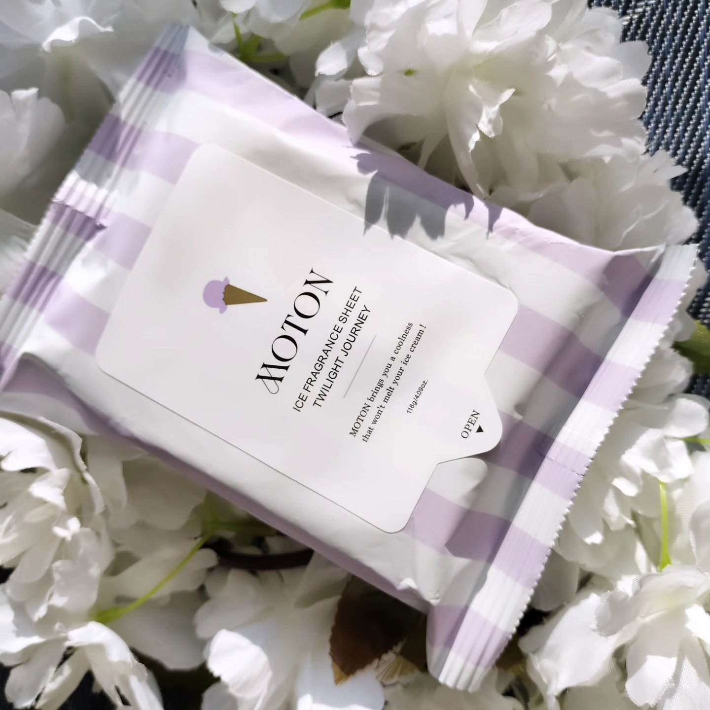 アイスフレグランスシート TWILIGHT JOURNEY/MOTON/ボディシートを使ったクチコミ（1枚目）