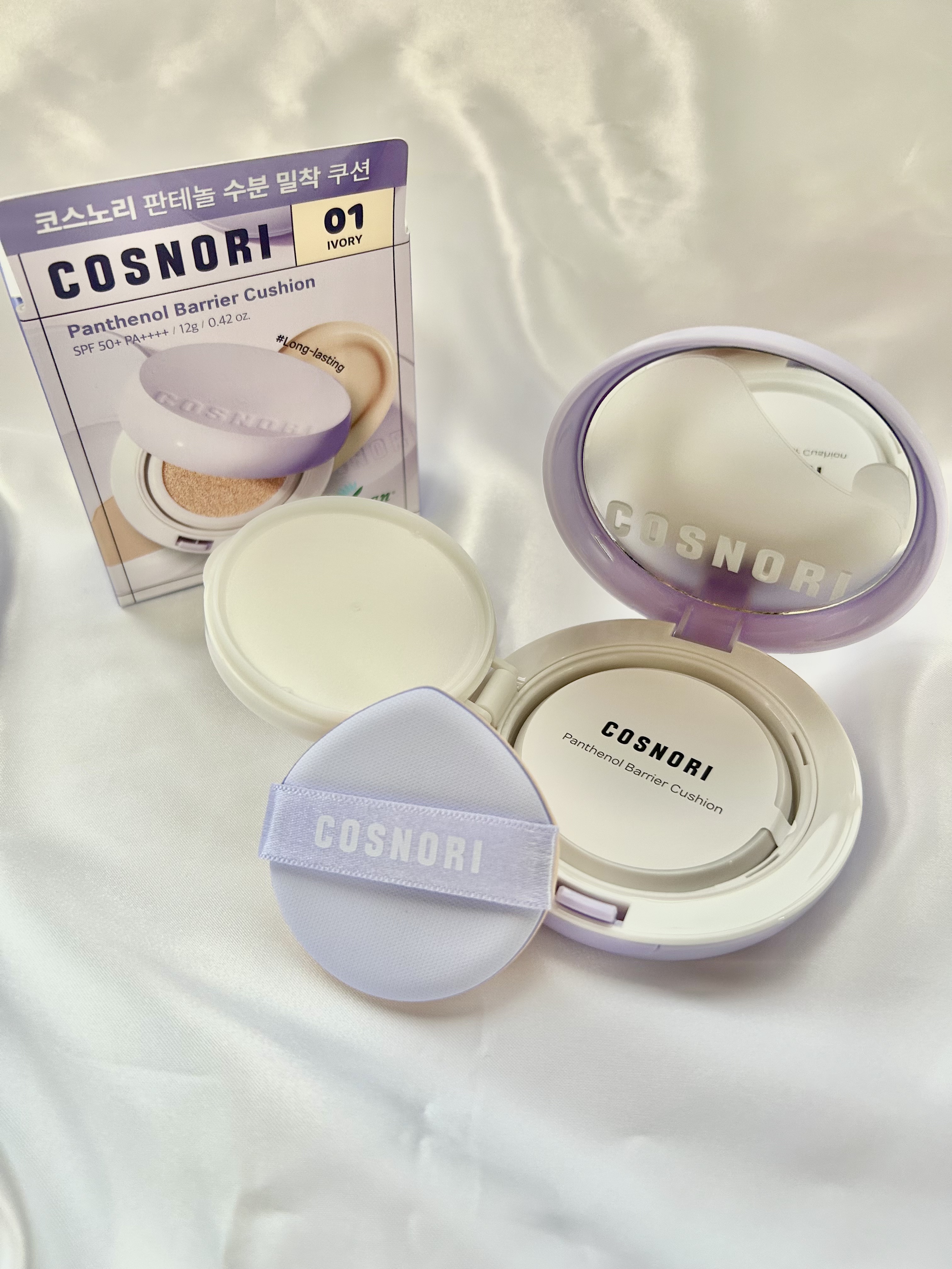 パンテノールバリアクッション/COSNORI/クッションファンデーションを使ったクチコミ（2枚目）