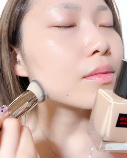 アンリミテッド ケア ツヤ セラム ファンデーション/shu uemura/リキッドファンデーションを使ったクチコミ(4枚目)