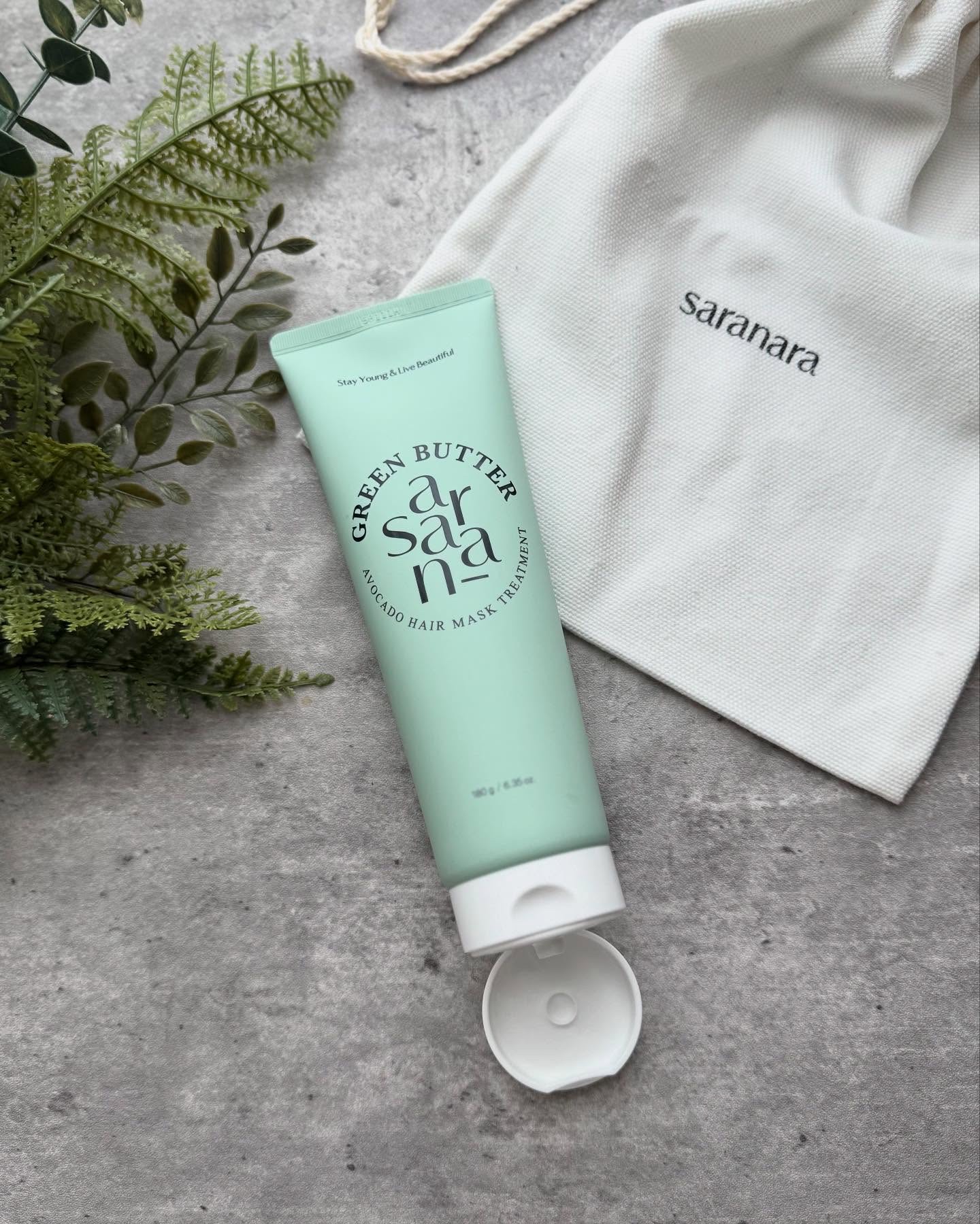 GREEN BUTTER AVOCADO TREATMENT(グリーンバター アボカド ヘアマスク トリートメント)/SARANARA/ヘアマスク・ヘアパックを使ったクチコミ（2枚目）
