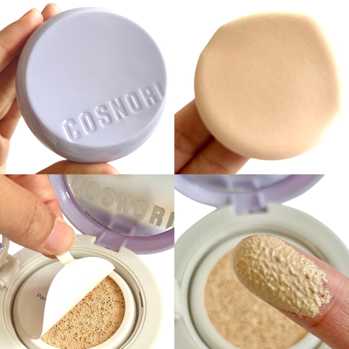 パンテノールバリアクッション/COSNORI/クッションファンデーションを使ったクチコミ(2枚目)