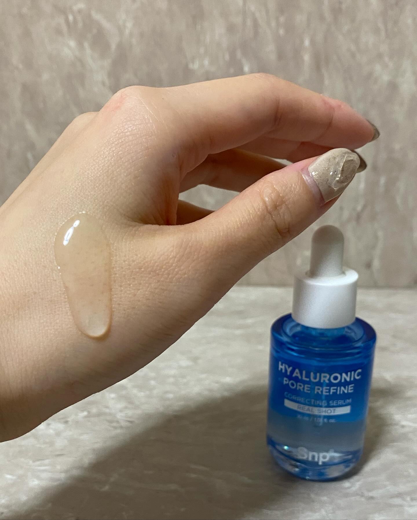 ヒアルロニックポアリファインコレクトセラムリアルショット/SNP/美容液を使ったクチコミ（3枚目）