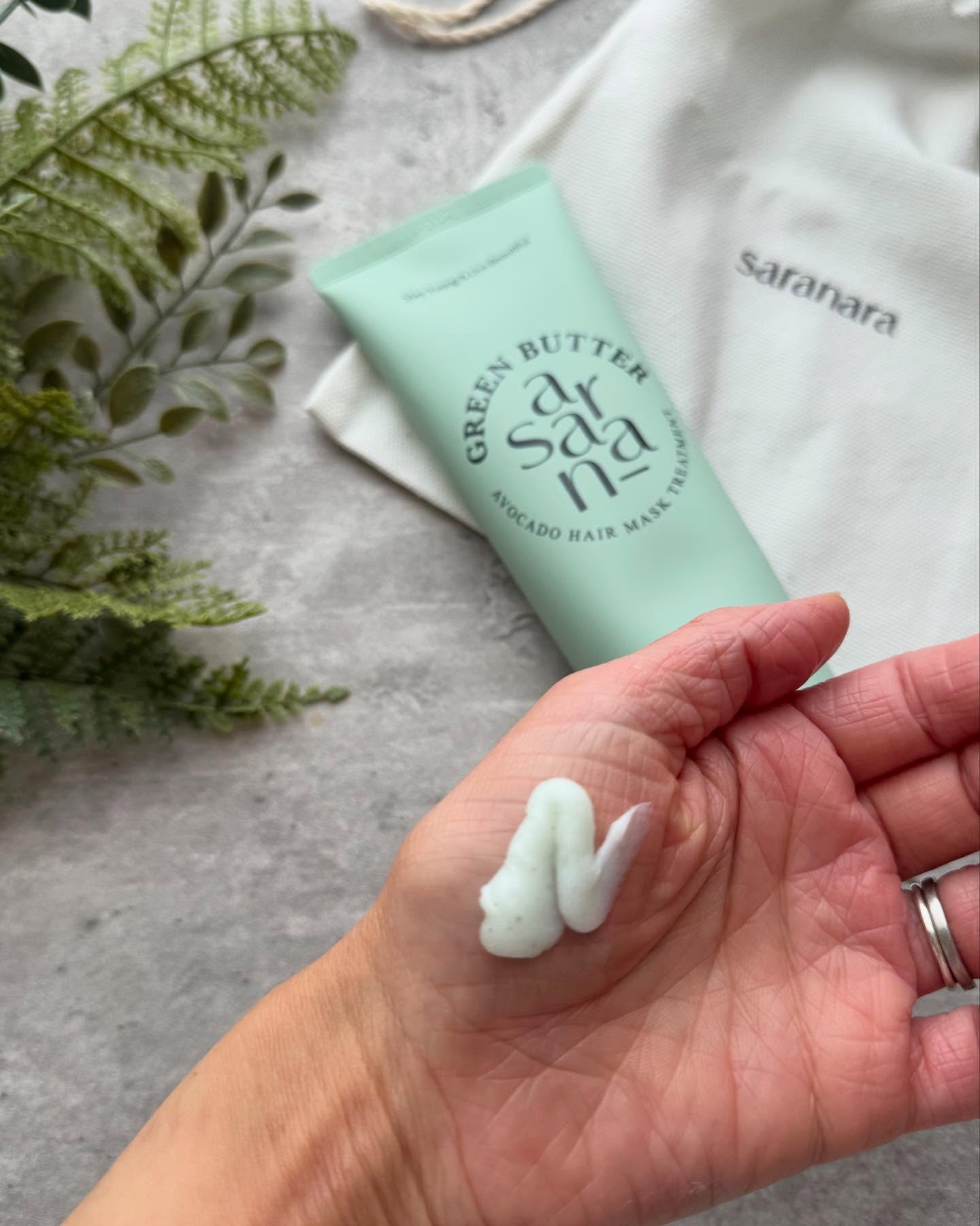 GREEN BUTTER AVOCADO TREATMENT(グリーンバター アボカド ヘアマスク トリートメント)/SARANARA/ヘアマスク・ヘアパックを使ったクチコミ（3枚目）