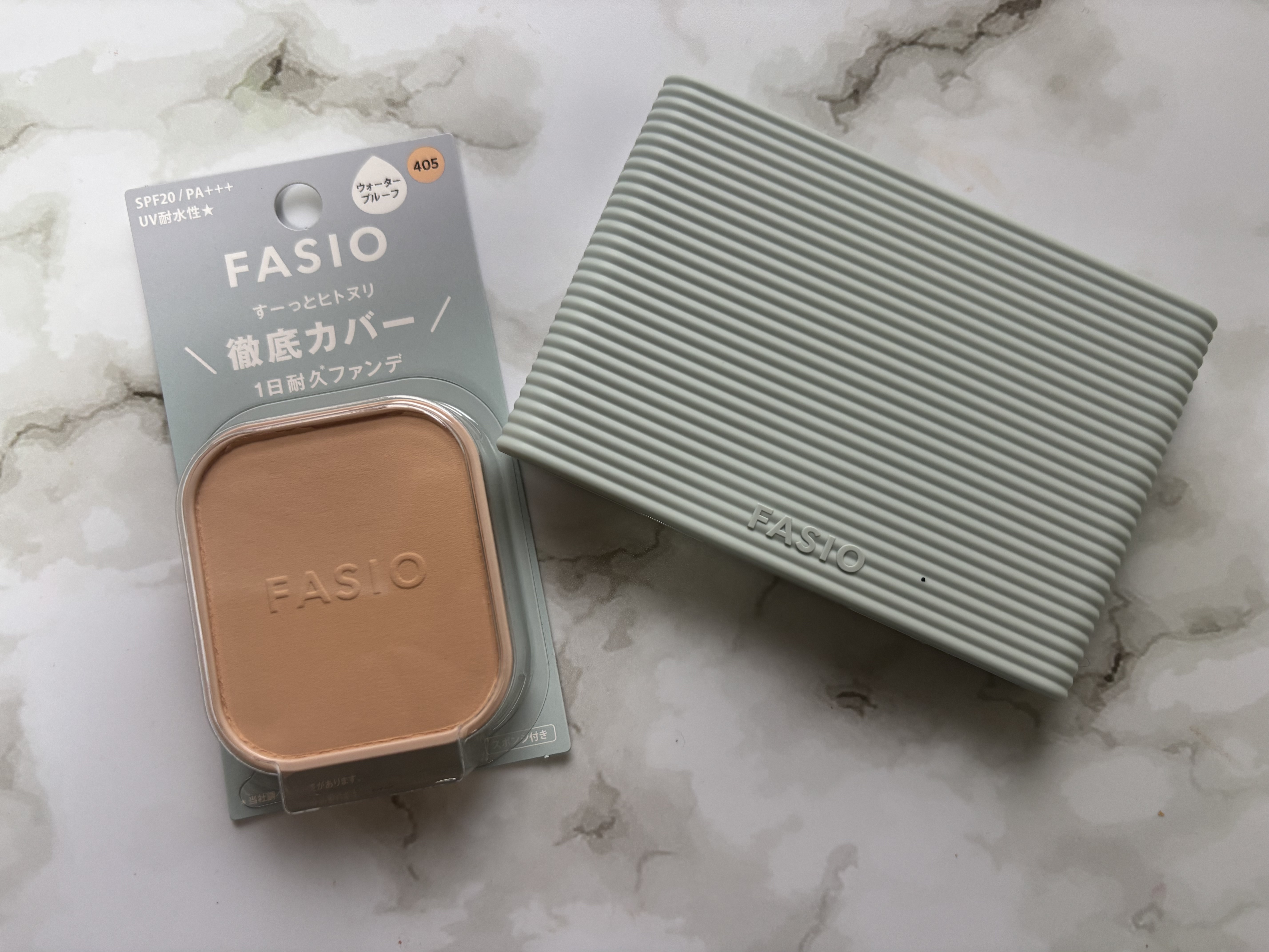 ヒトヌリカバー 耐久ファンデーション/FASIO/パウダーファンデーションを使ったクチコミ（1枚目）