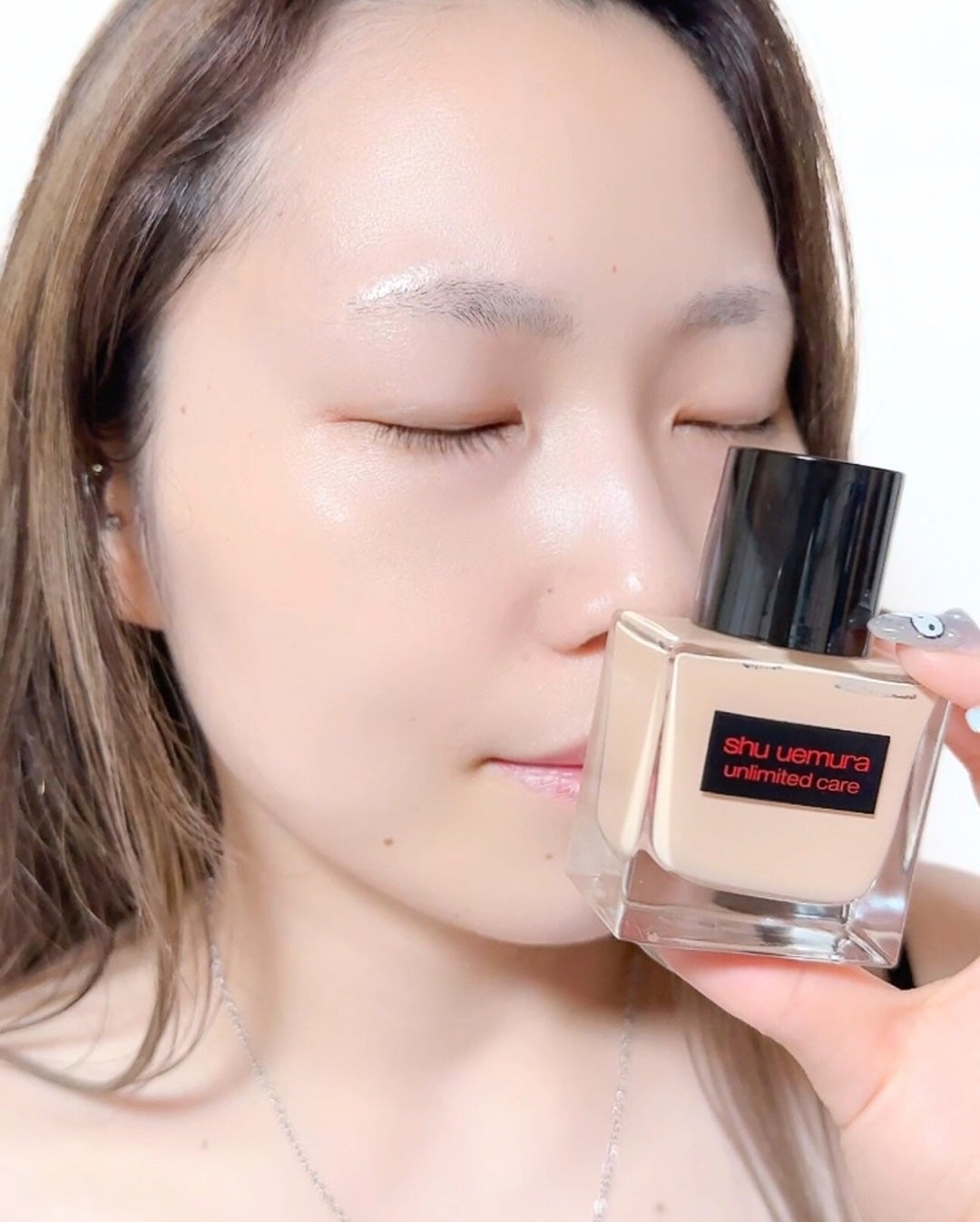 アンリミテッド ケア ツヤ セラム ファンデーション/shu uemura/リキッドファンデーションを使ったクチコミ(5枚目)