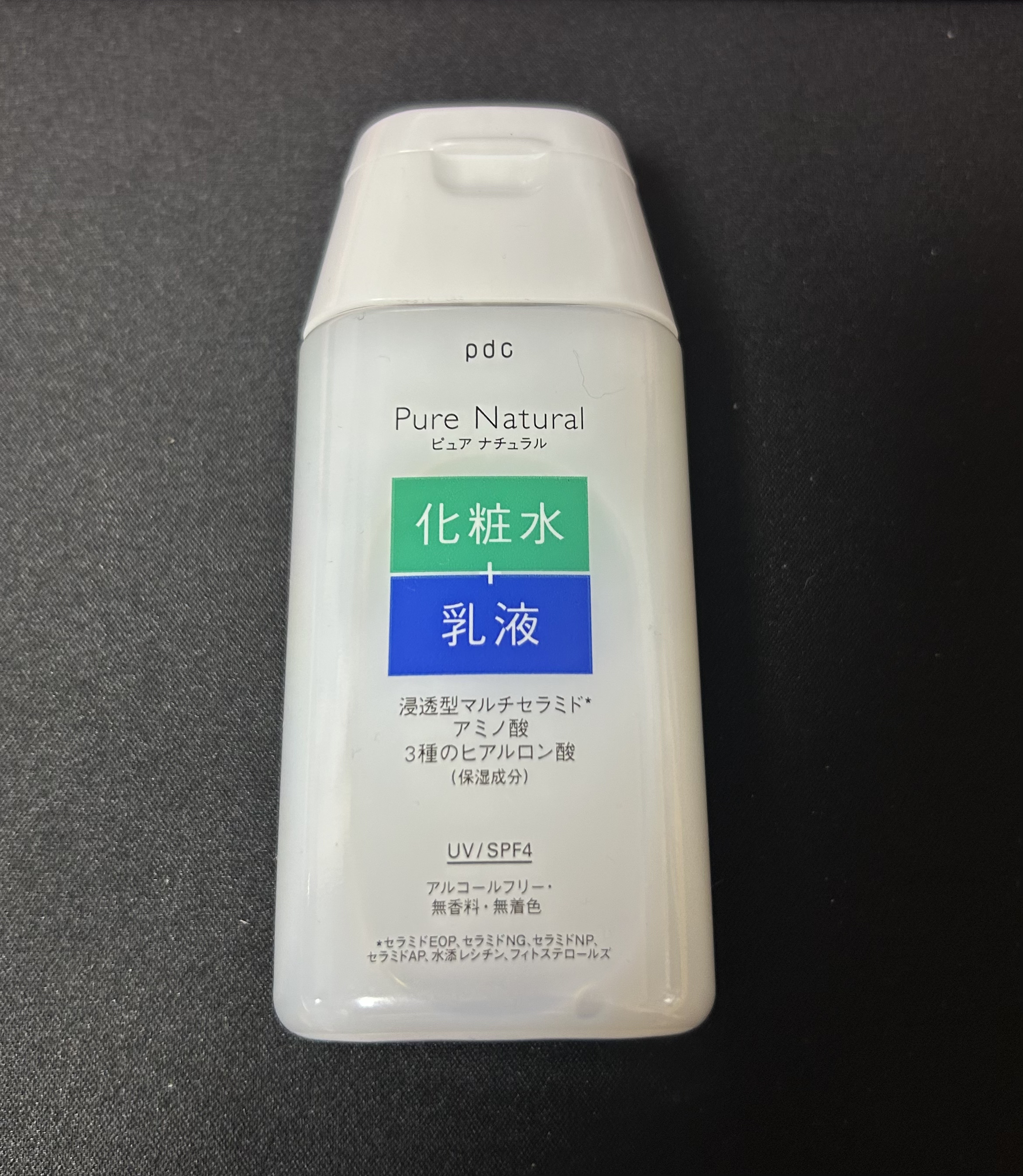 ピュア ナチュラル エッセンスローション ＵＶ 100ml(ミニサイズ)/pdc/オールインワン化粧品を使ったクチコミ（1枚目）