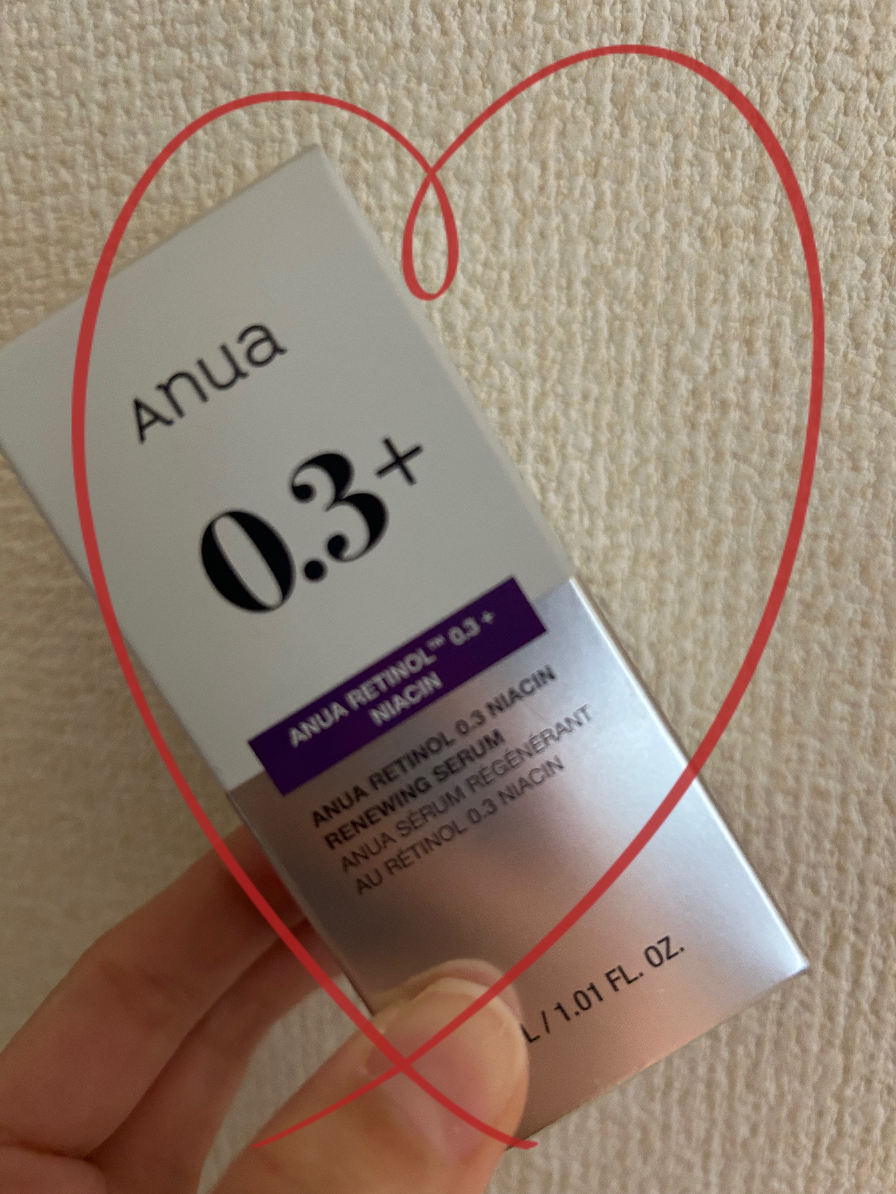 レチノール0.3 ナイアシンリニューイングセラム/Anua/美容液を使ったクチコミ（1枚目）