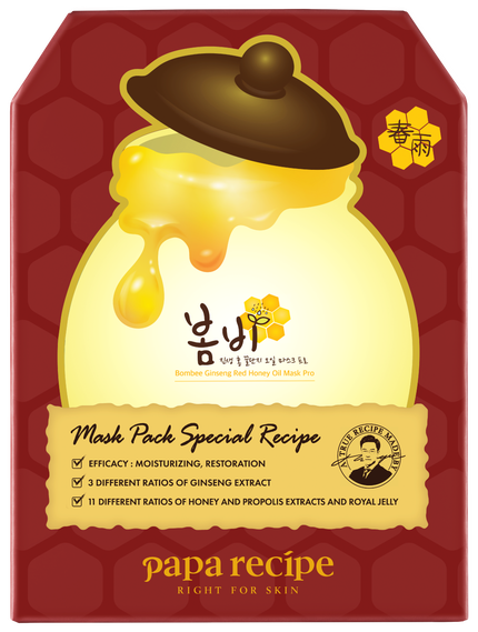 PAPA RECIPE 春雨(ボムビー)紅参ハニーオイルマスクパック