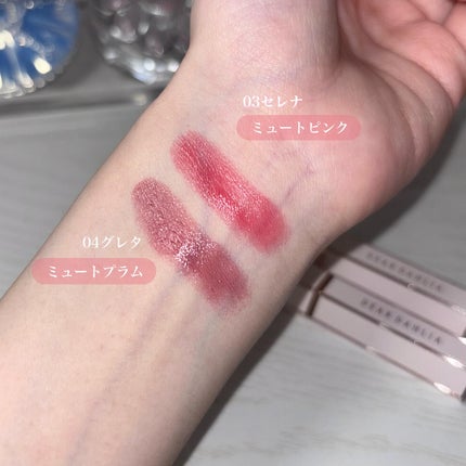 リップアルアグロウシャイン/DEAR DAHLIA/口紅を使ったクチコミ(4枚目)