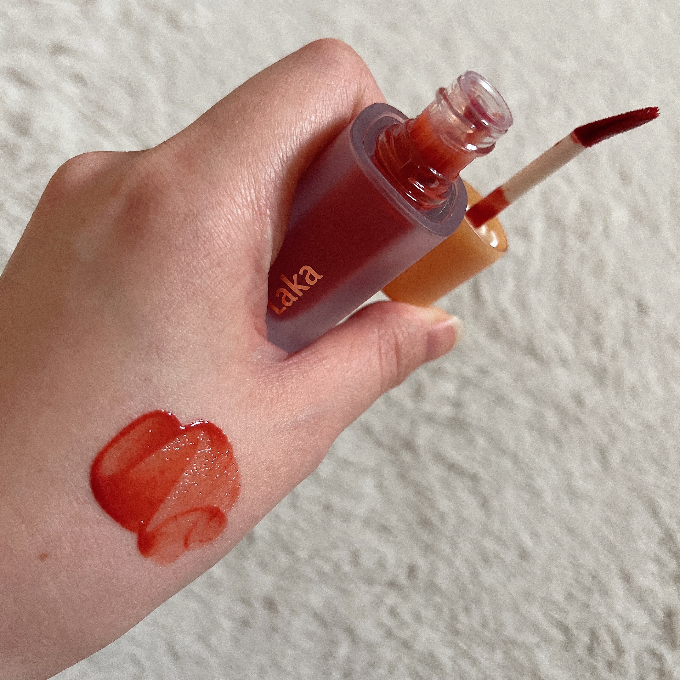 フルーティーグラムティント 117 ゼタ/Laka/リップティントを使ったクチコミ（2枚目）