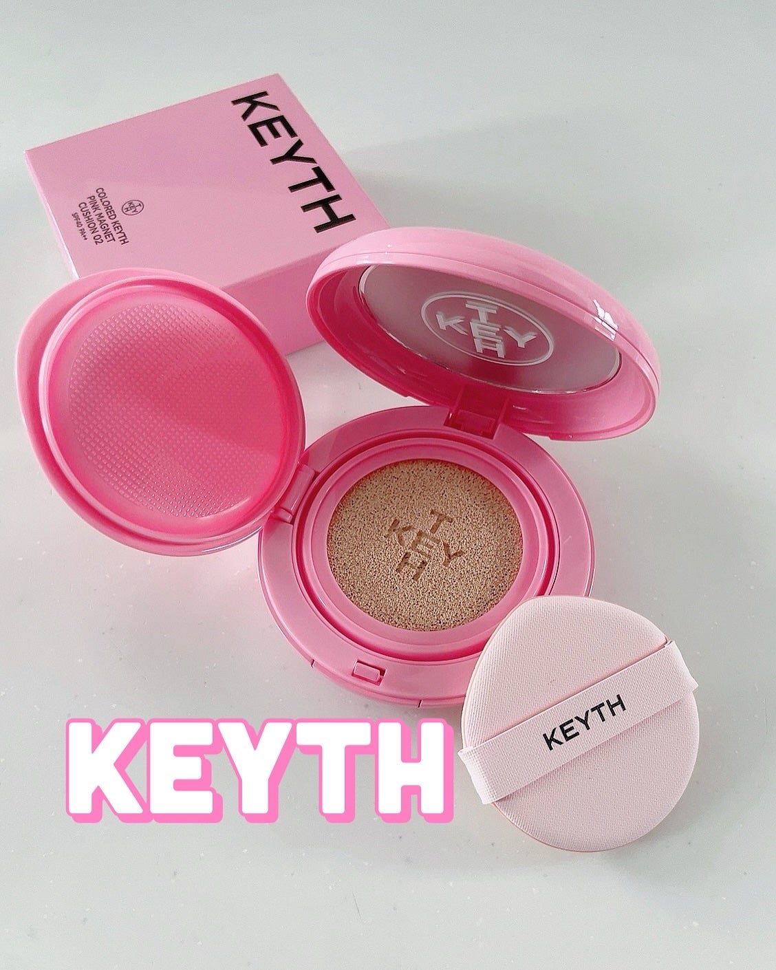 ピンクマグネットクッション/KEYTH/クッションファンデーションを使ったクチコミ(1枚目)