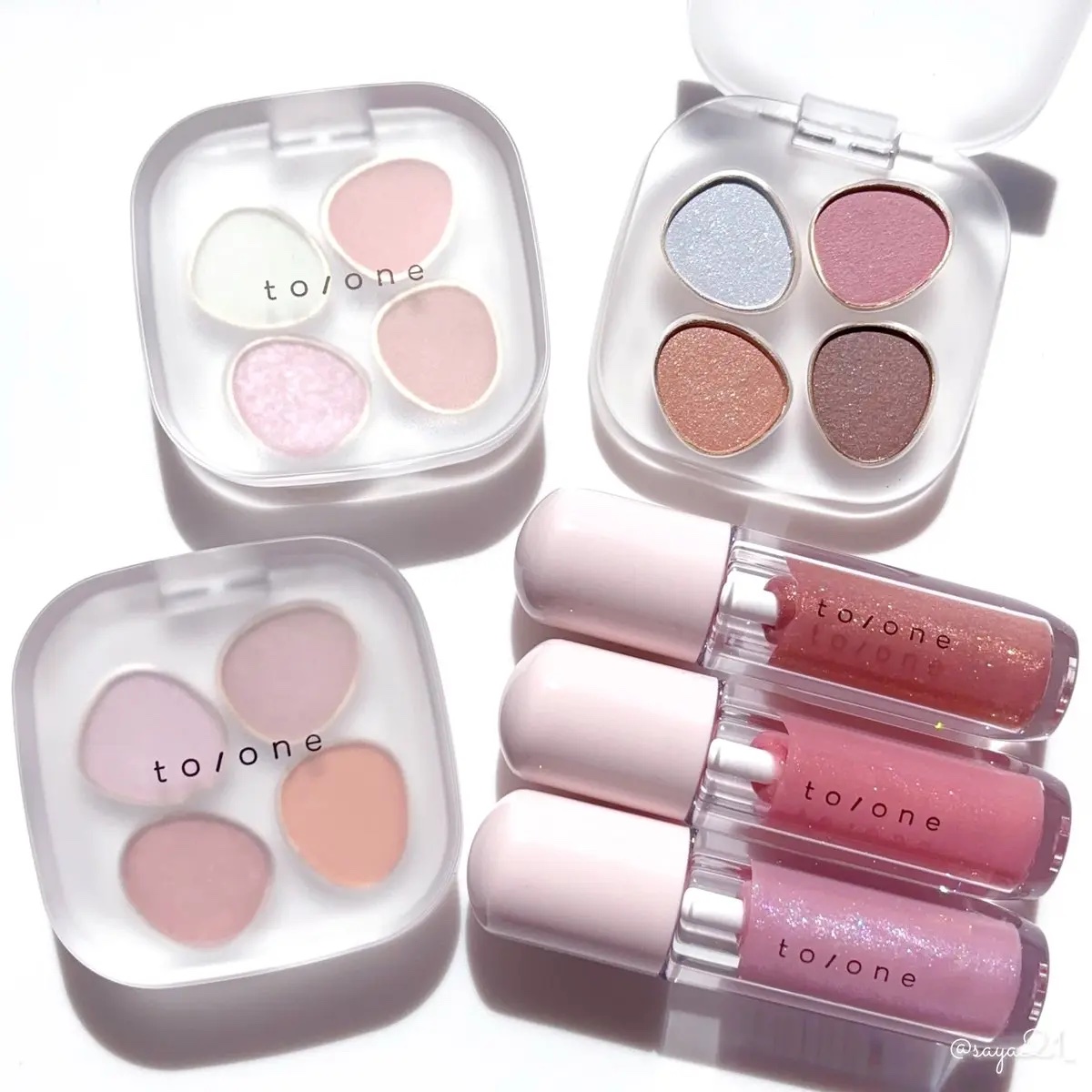 トーン ペタル フロート アイパレット/to/one/アイシャドウパレットを使ったクチコミ（1枚目）
