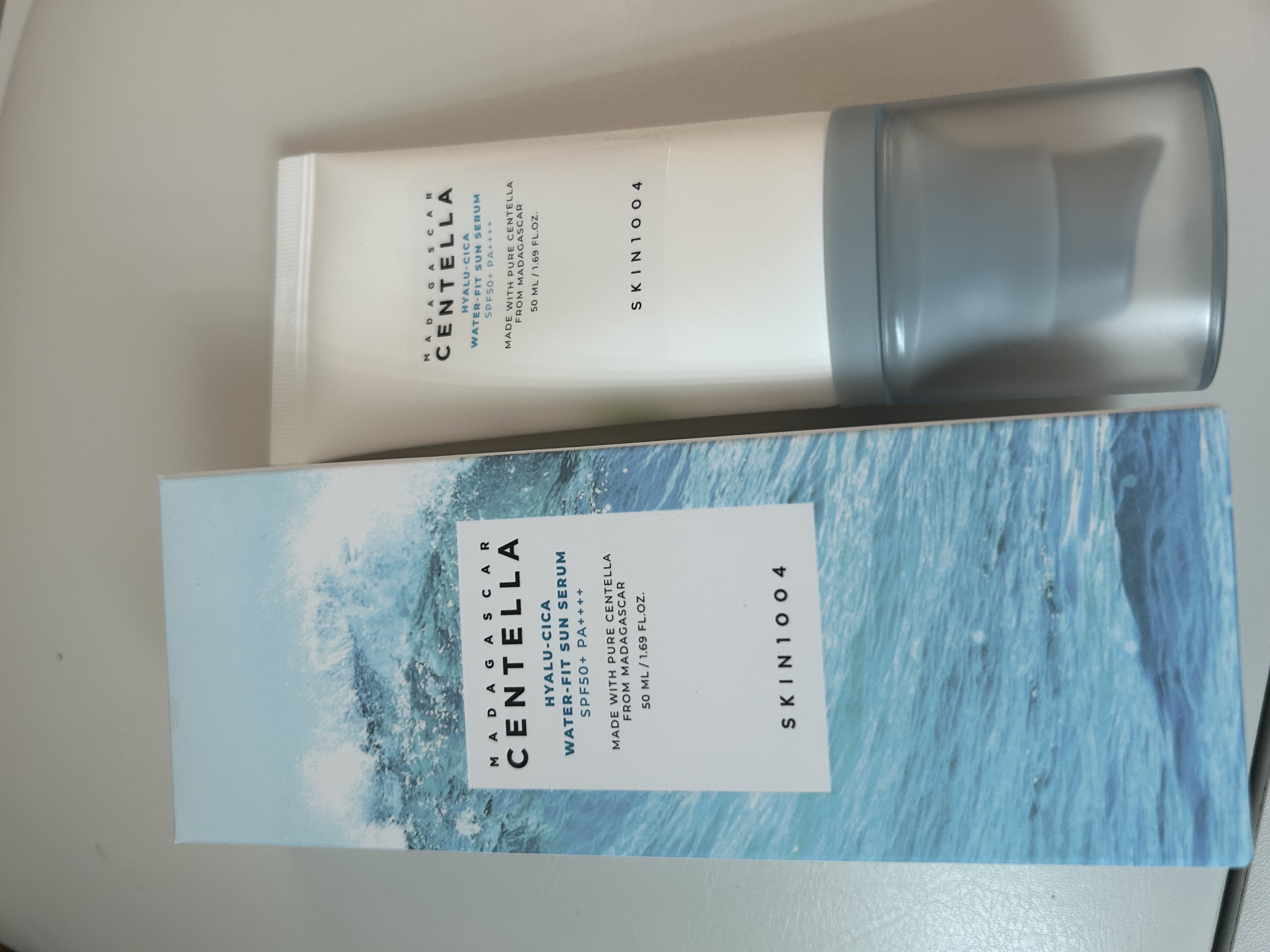 ヒアルーシカ ウォーターフィット サンセラム/SKIN1004/日焼け止めローションを使ったクチコミ（1枚目）