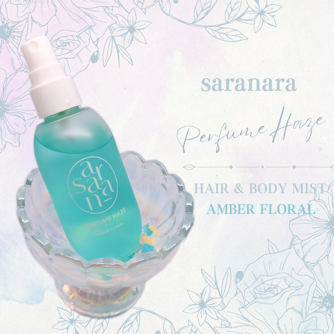 パフュームヘイズ ヘア&ボディミスト アンバーフローラル/SARANARA/ヘアミストを使ったクチコミ（1枚目）