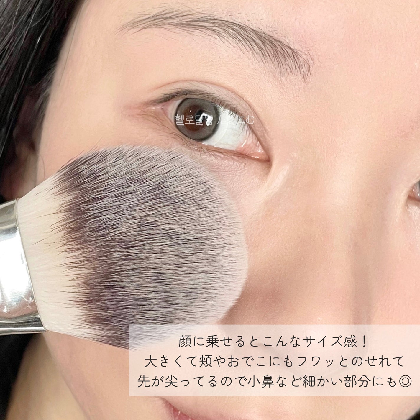 パウダーファンブラシ/ロージーローザ/メイクブラシを使ったクチコミ(3枚目)