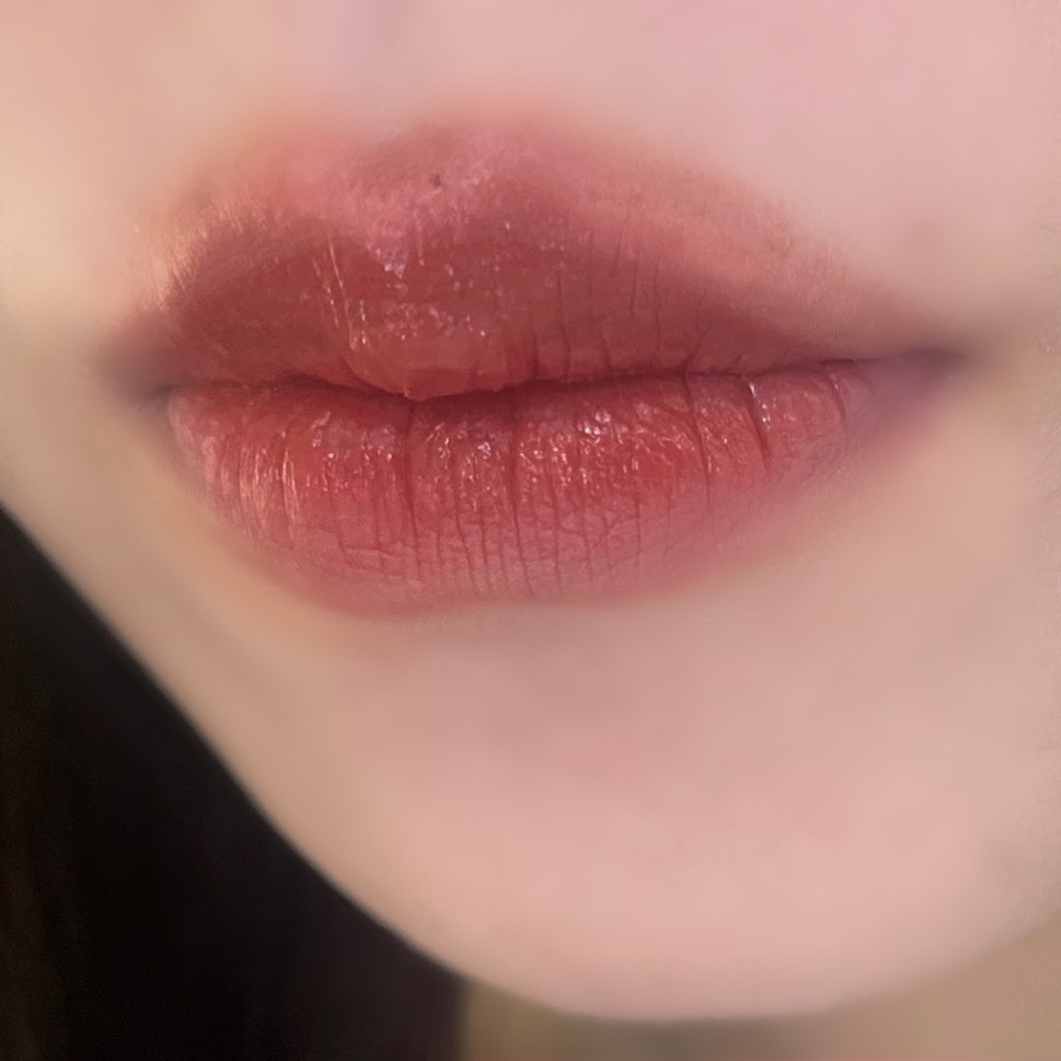 スーパーマットリップ＆チークマッド/INTO U/口紅を使ったクチコミ（3枚目）