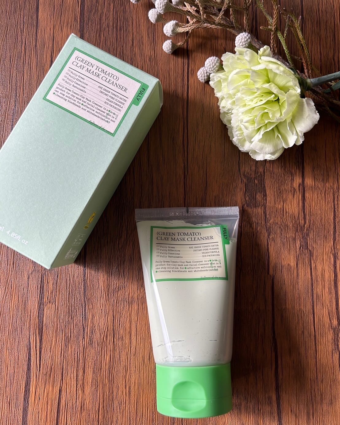 グリーントマトクレイマスククレンザー/FULLY/洗い流すパック・マスクを使ったクチコミ（3枚目）