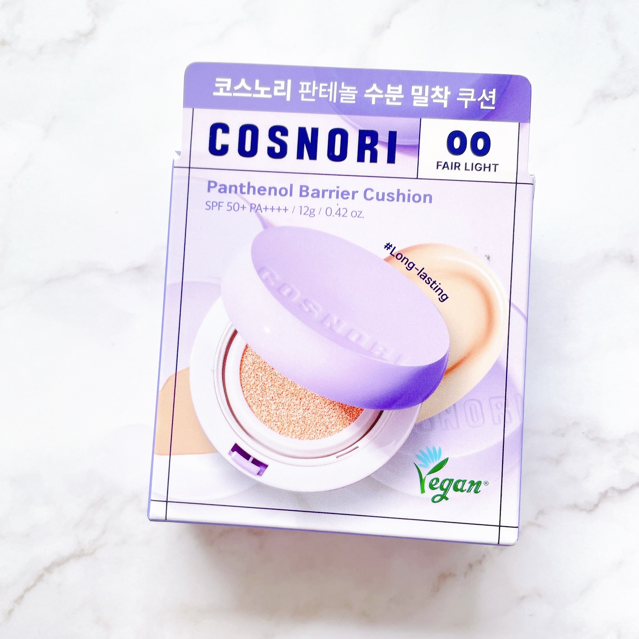 パンテノールバリアクッション/COSNORI/クッションファンデーションを使ったクチコミ（3枚目）