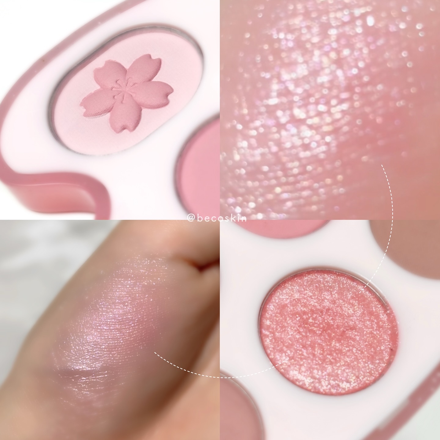 ブルーミングシングルシャドウ 01 コーラルピンク/dasique/単色アイシャドウを使ったクチコミ（3枚目）