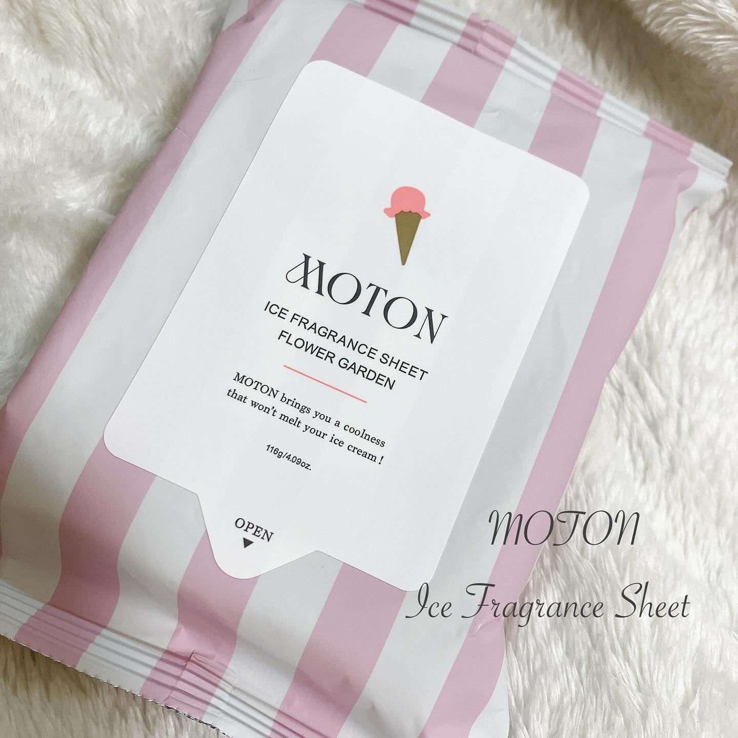 アイスフレグランスシート FLOWER GARDEN/MOTON/ボディシートを使ったクチコミ（1枚目）