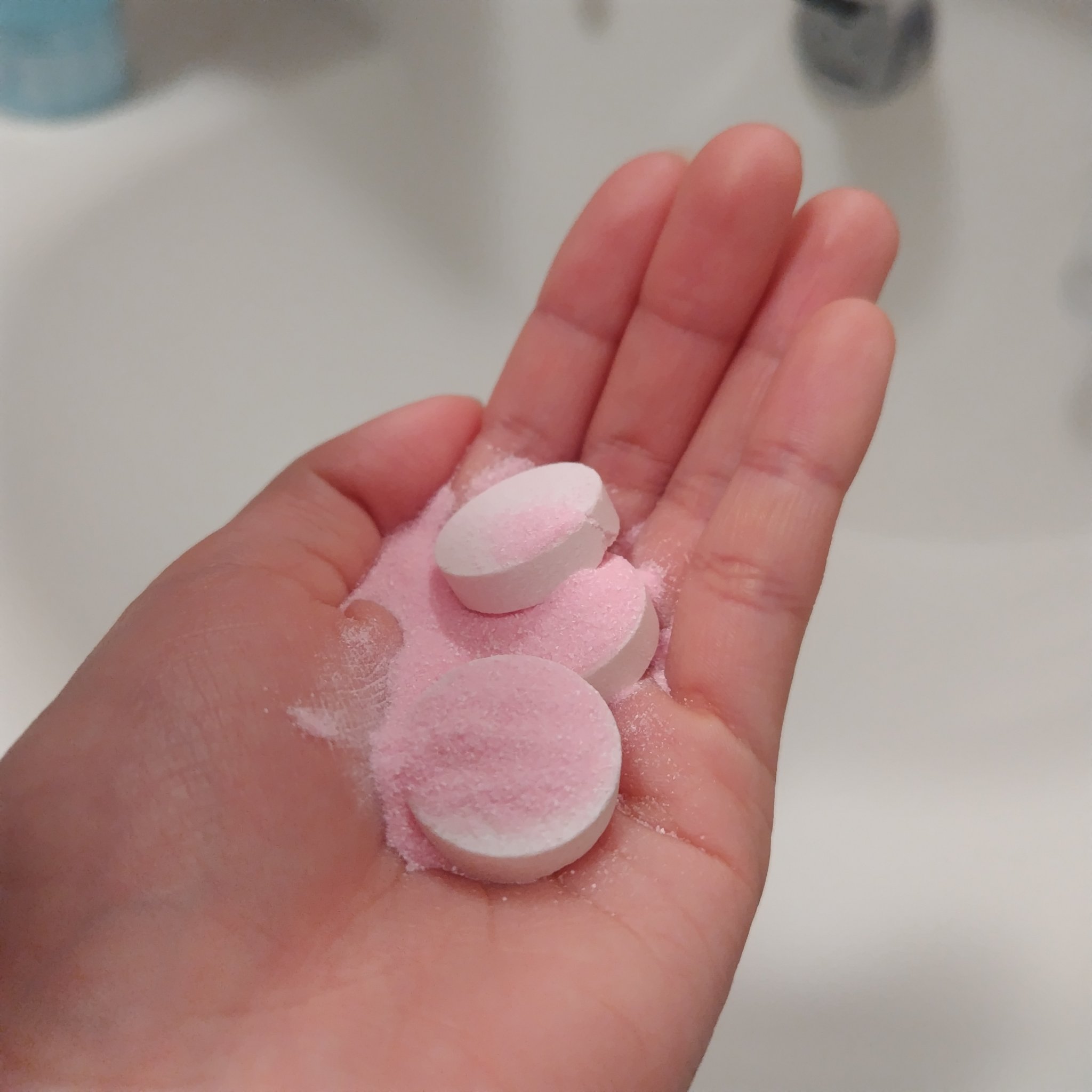 さくらふふふ バスパウダー＆タブレット/ハウス オブ ローゼ/炭酸系入浴剤を使ったクチコミ（3枚目）