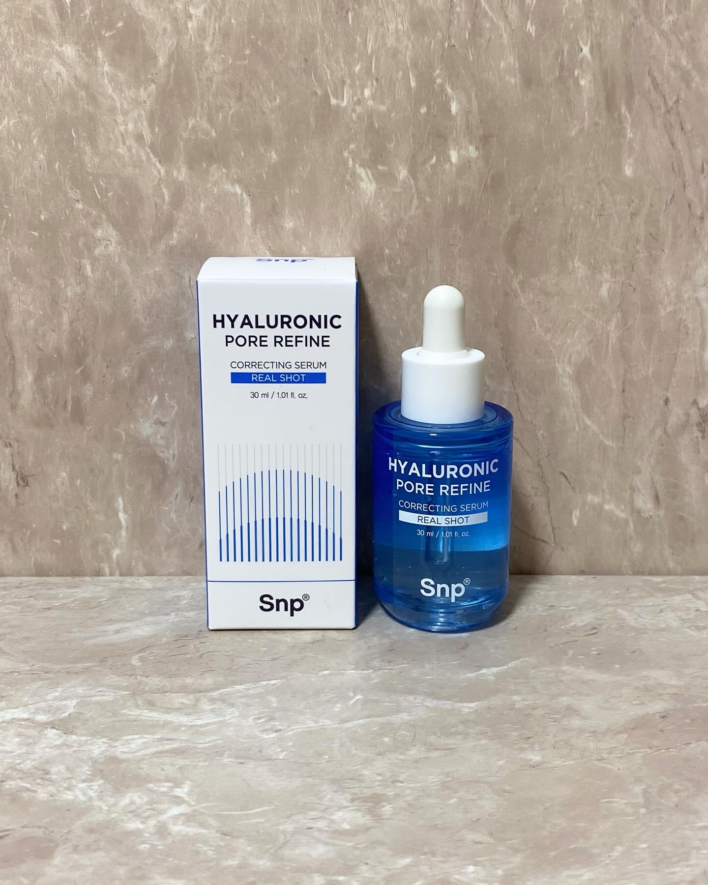 ヒアルロニックポアリファインコレクトセラムリアルショット/SNP/美容液を使ったクチコミ（1枚目）