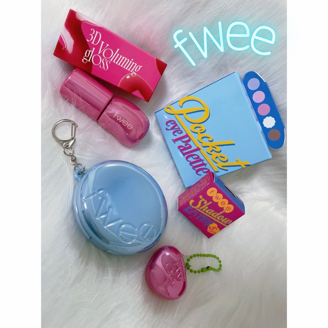 フィー ポケットアイパレット EP01 キャンディーフロス/fwee/アイシャドウパレットを使ったクチコミ（1枚目）