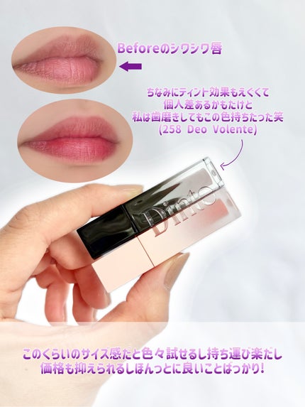 ブラーグローイミニリップティント/Dinto/リップティントを使ったクチコミ(7枚目)
