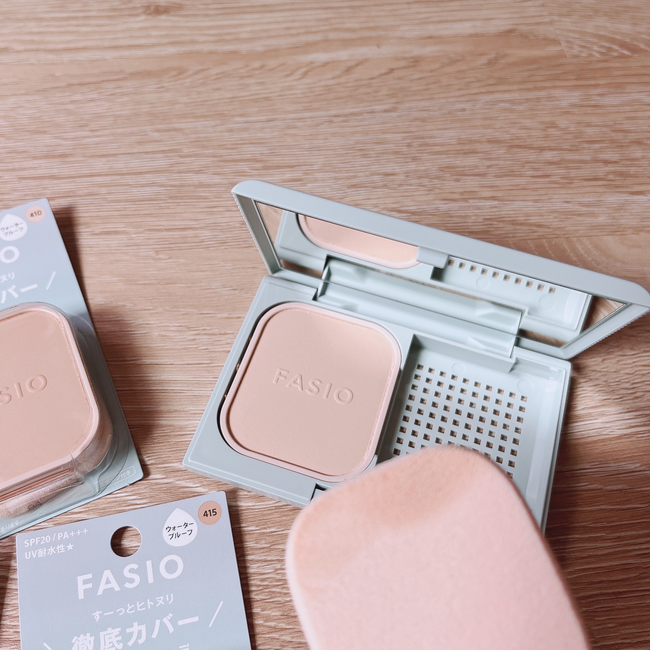 ヒトヌリカバー 耐久ファンデーション/FASIO/パウダーファンデーションを使ったクチコミ（3枚目）