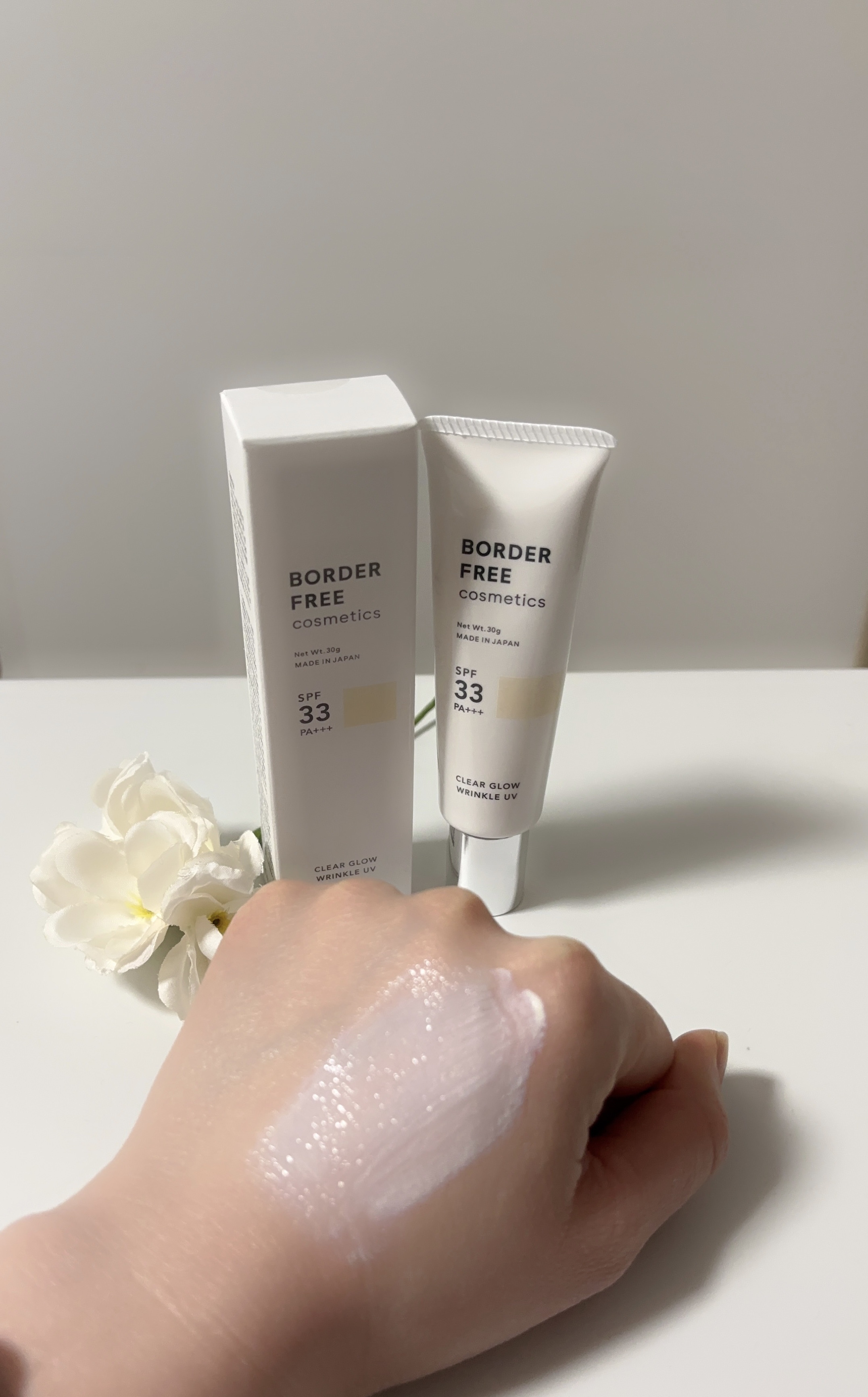 クリアグロウリンクルUV/BORDER FREE cosmetics/日焼け止め・UVケアを使ったクチコミ（3枚目）