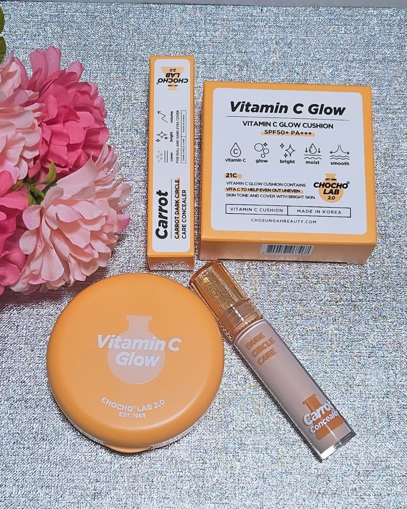ビタミンC グロークッション/CHOCHOSLAB/クッションファンデーションを使ったクチコミ(10枚目)