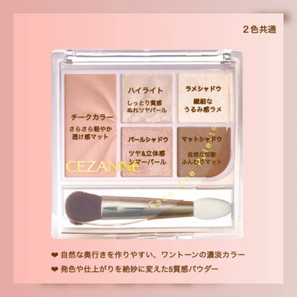 フェイスアイパレット/CEZANNE/アイシャドウを使ったクチコミ(3枚目)