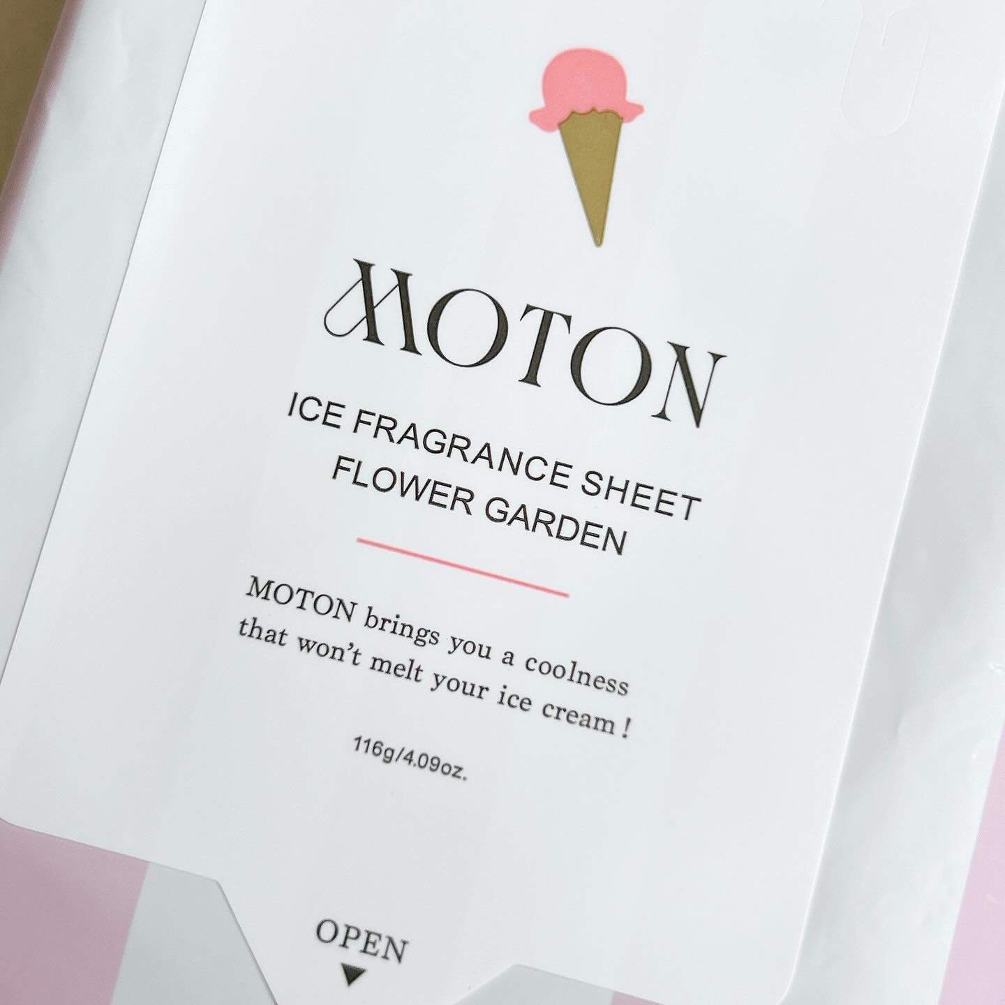 アイスフレグランスシート FLOWER GARDEN/MOTON/ボディシートを使ったクチコミ（2枚目）