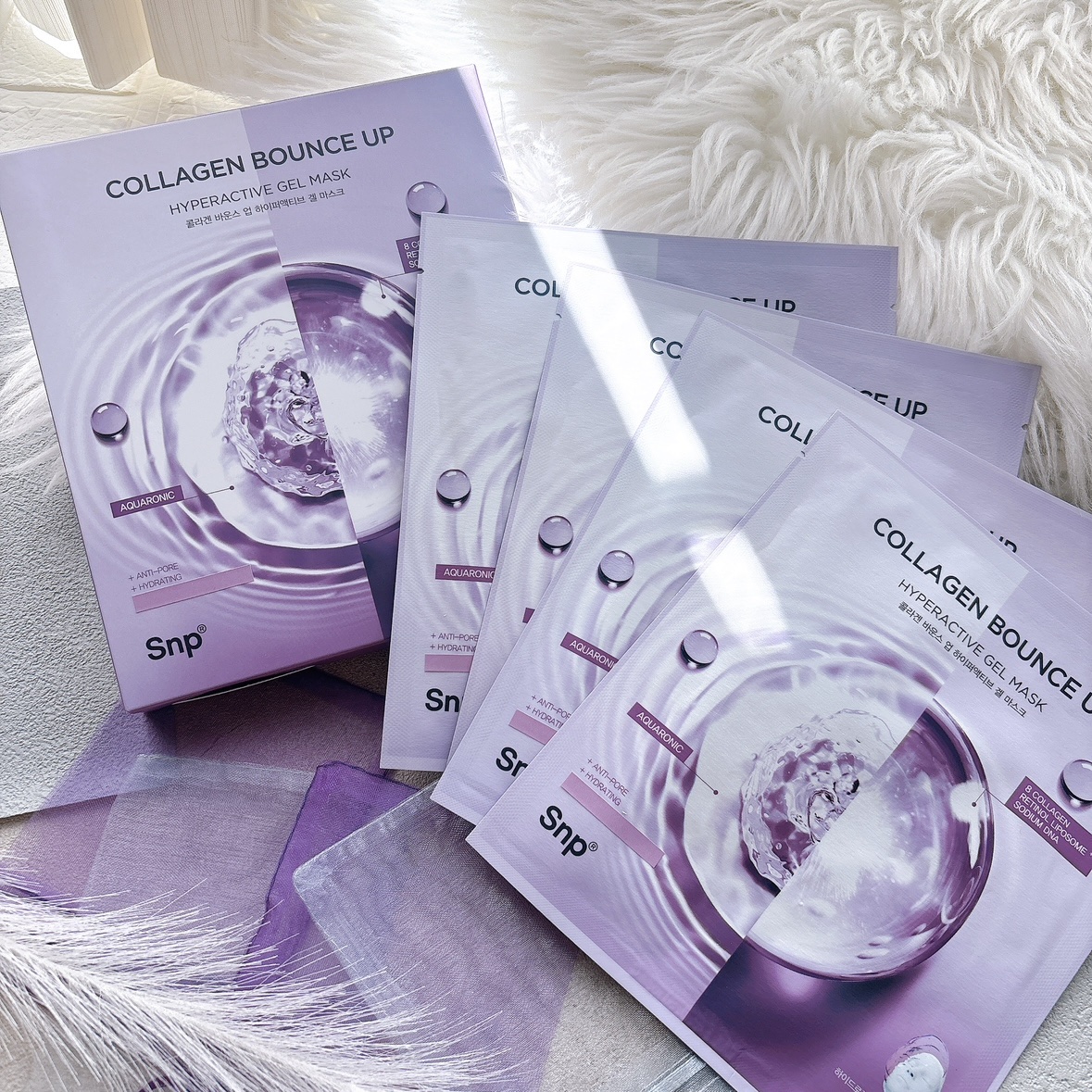 コラーゲンバウンスアップハイパーアクティブゲルマスク/SNP/シートマスク・パックを使ったクチコミ（2枚目）