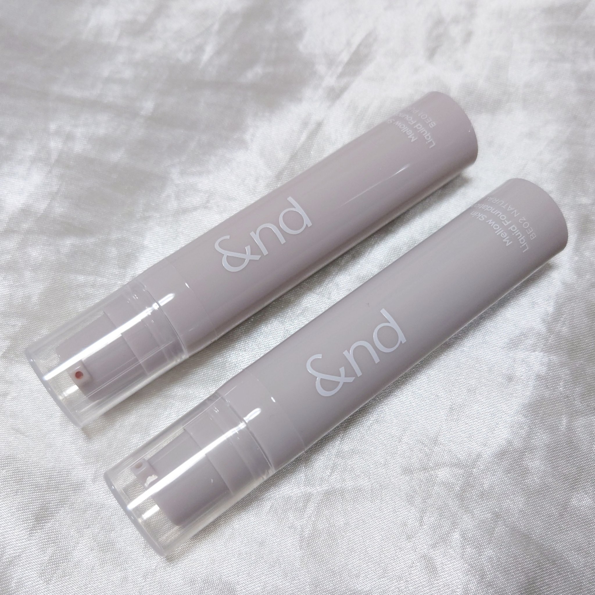 メロウスキンリキッドファンデーション/&nd by rom&nd/リキッドファンデーションを使ったクチコミ（2枚目）