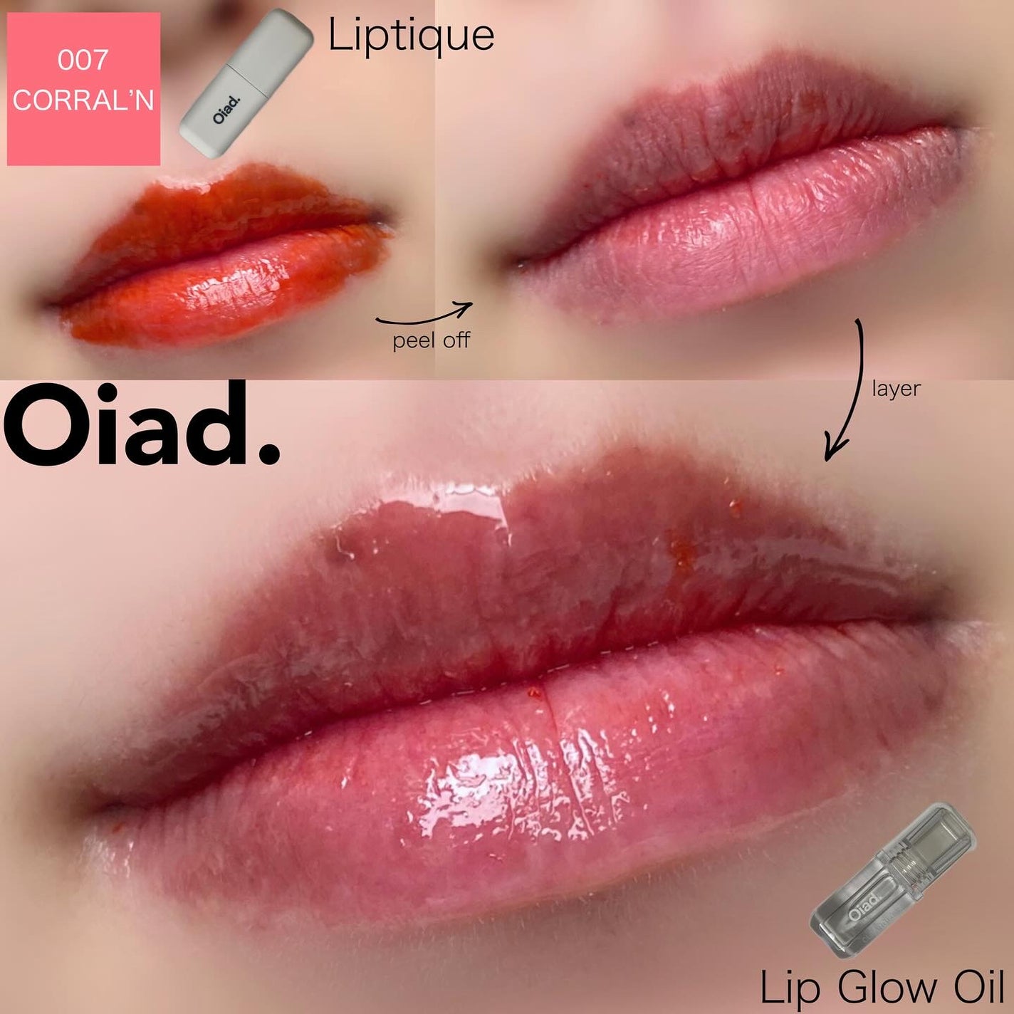 リップティーク/oiad/口紅を使ったクチコミ(4枚目)