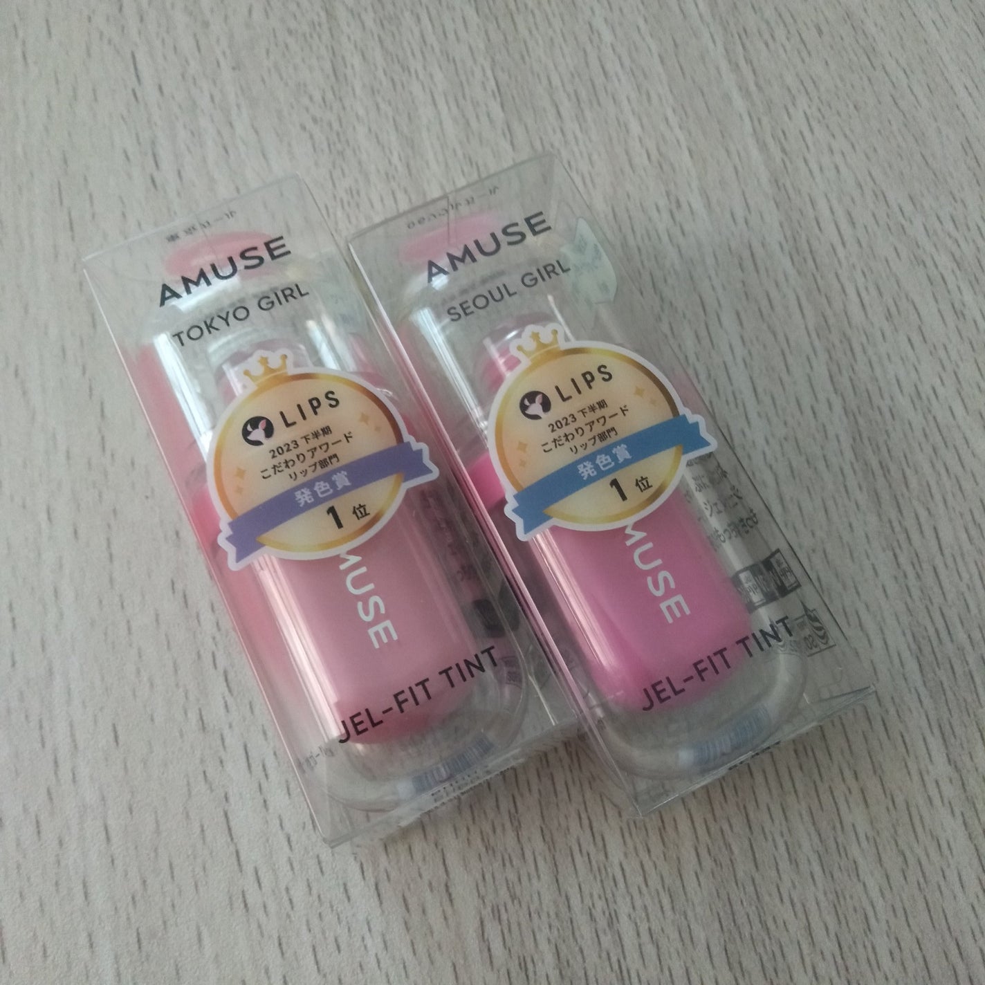 ジェルフィットティント/AMUSE/リップティントを使ったクチコミ(5枚目)