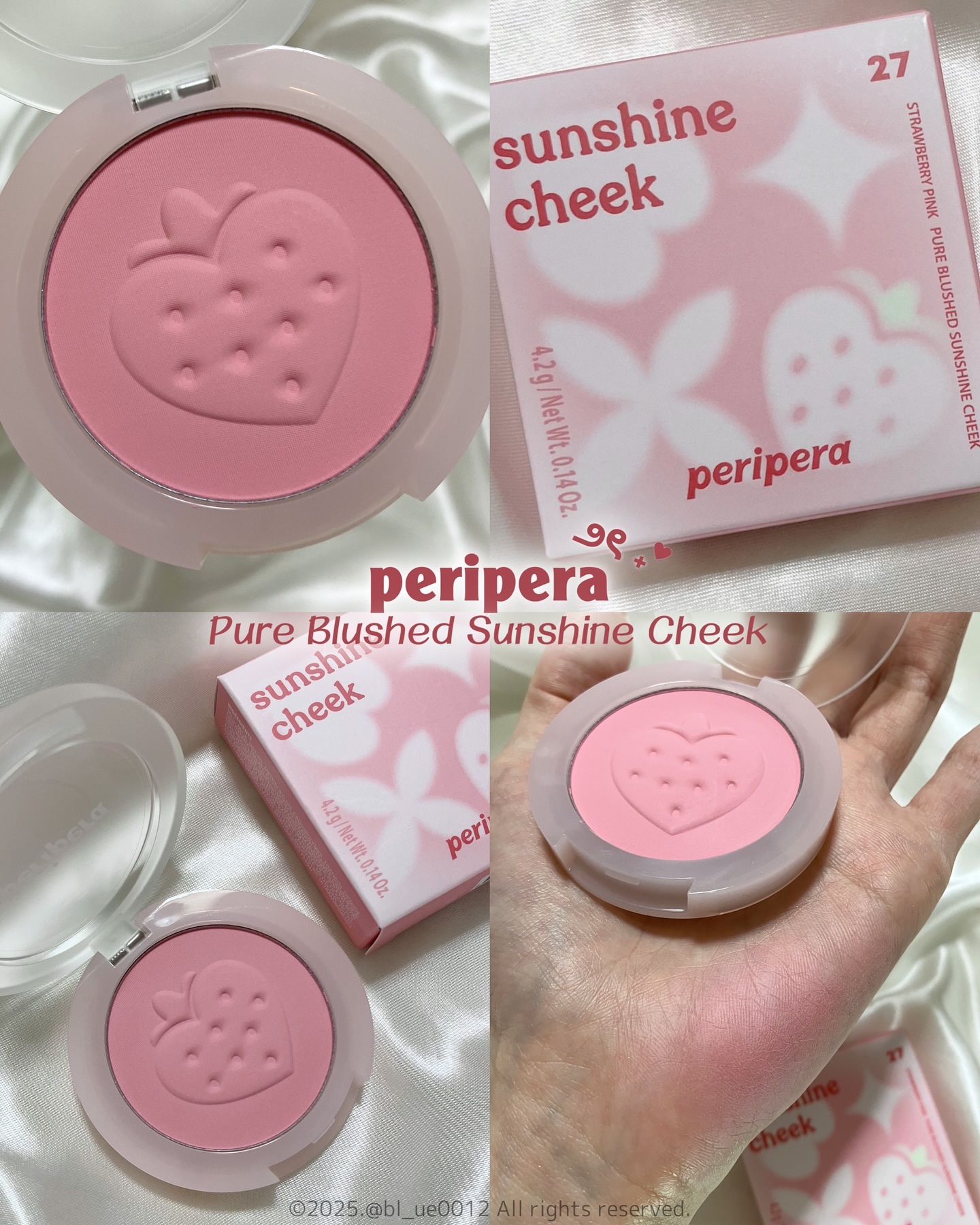 ピュア ブラッシュド サンシャイン チーク/PERIPERA/パウダーチークを使ったクチコミ（1枚目）