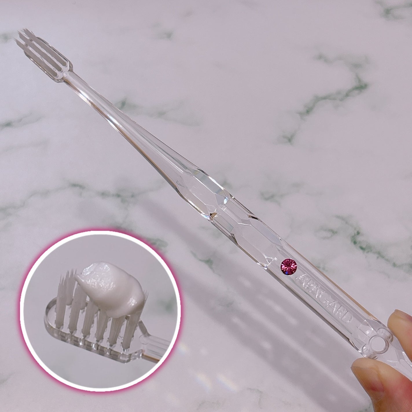 アパガードクリスタル歯ブラシ/アパガード/歯ブラシを使ったクチコミ(3枚目)