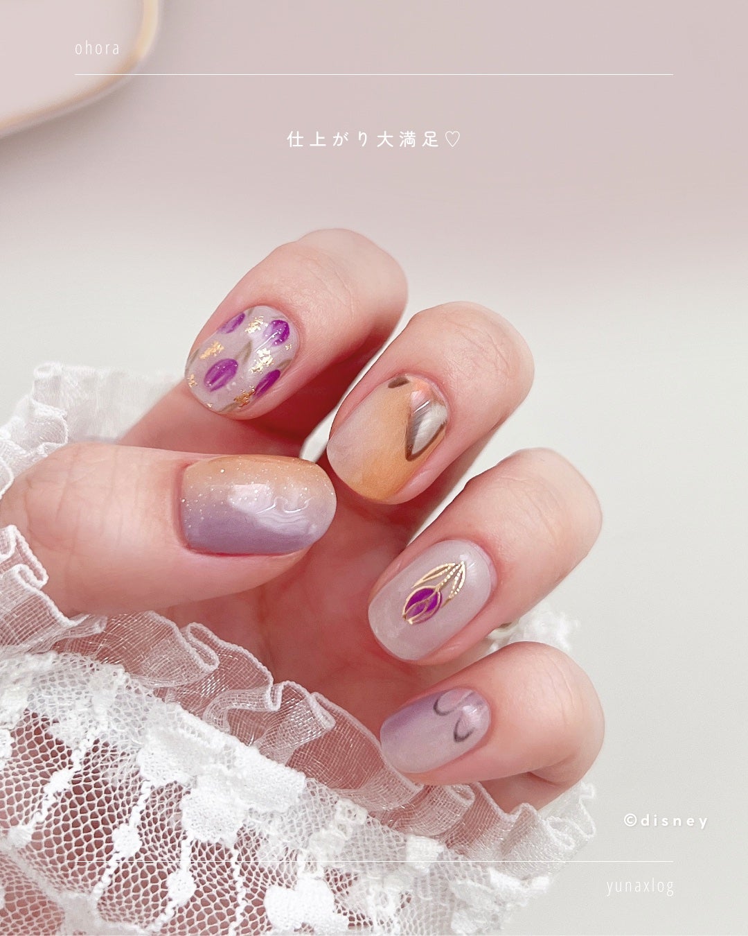 Disney collection - One Day of Spring - /ohora/ジェルネイルを使ったクチコミ(6枚目)