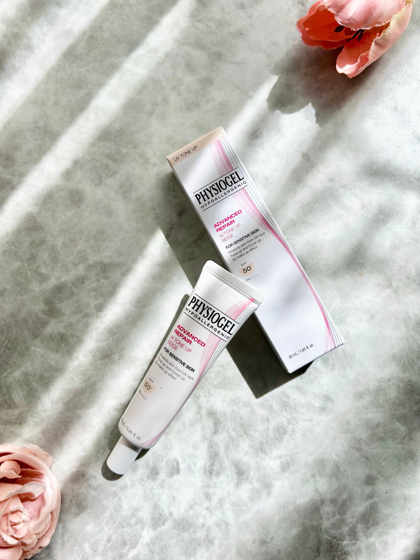 アドバンスドリペア AIトーンアップ ベージュ/PHYSIOGEL/日焼け止めクリームを使ったクチコミ(1枚目)