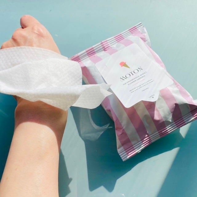 アイスフレグランスシート FLOWER GARDEN/MOTON/ボディシートを使ったクチコミ(3枚目)