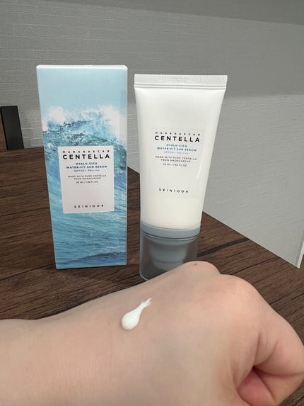 ヒアルーシカ ウォーターフィット サンセラム/SKIN1004/日焼け止めローションを使ったクチコミ(2枚目)